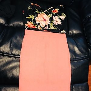 3 piece Outfit set 🌹crop top with skirts